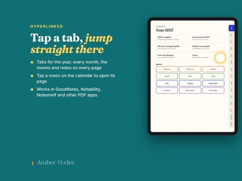 Hyperlinked tabs