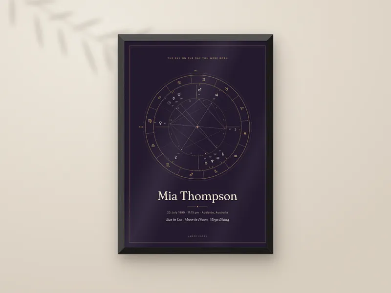 Framed in black, midnight and gold print