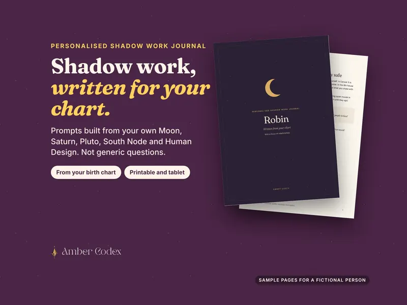 A personalised shadow work journal