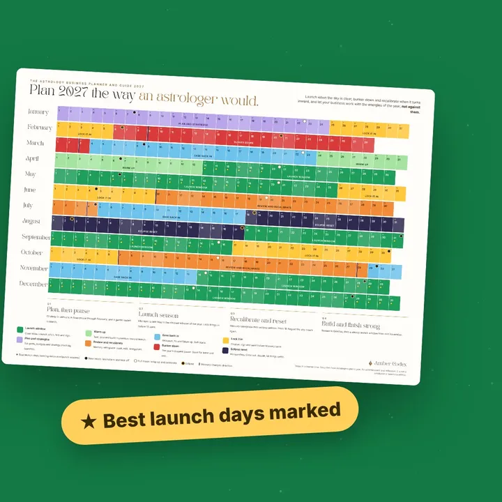The 2027 astrology business wall planner